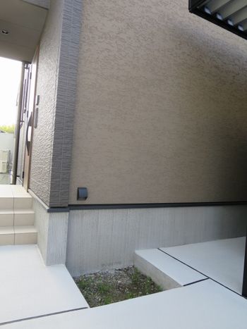 新築の植栽施工前